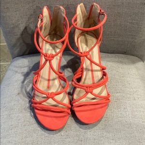 Never worn Coral high heels